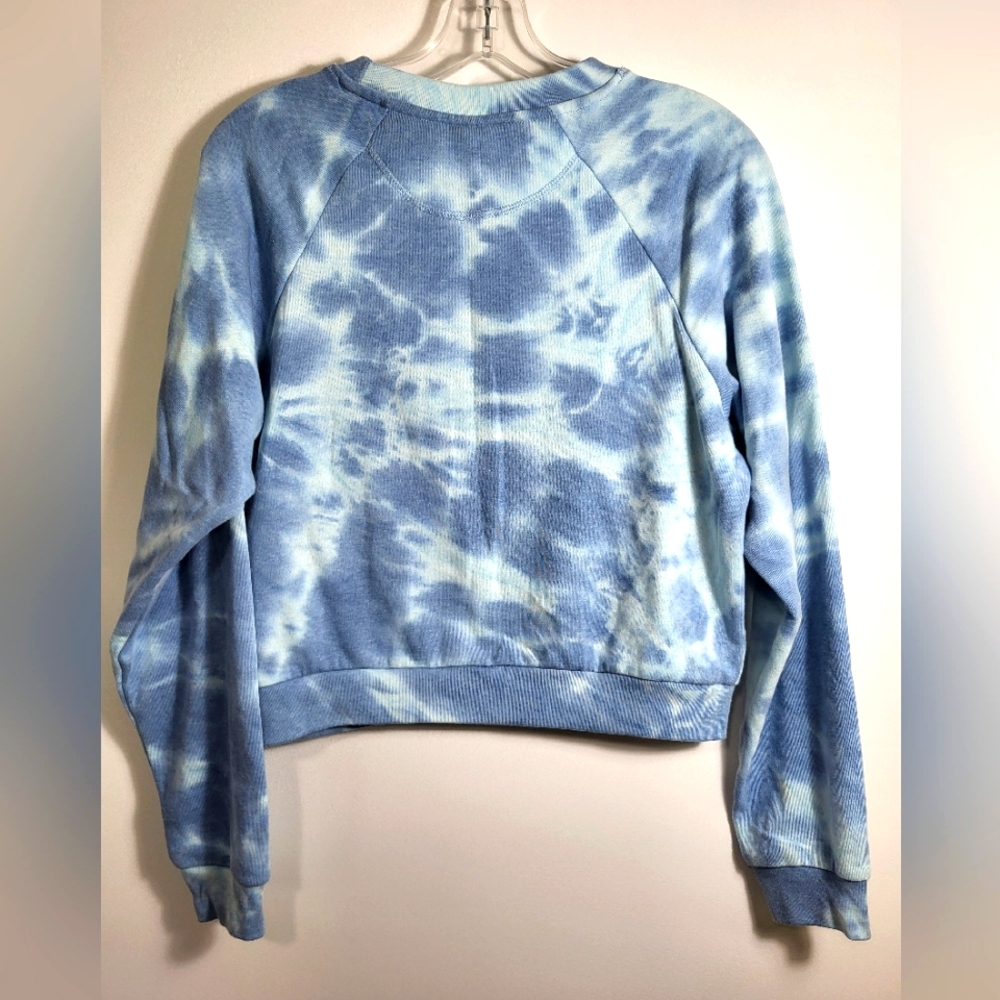 Looney Tunes blue tie dye "Tweety Bird" sweatshirt women's S #2317 - Picture 5 of 5